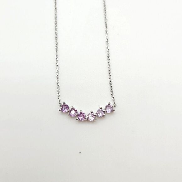 Sterling Silver amethyst necklace. - Picture 2 of 9